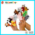 Customized cartoon stuffed finger puppet